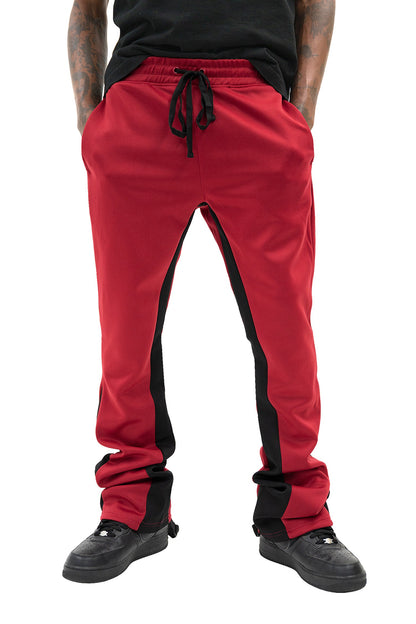 Men's Striped Stacked Flared Track Pants