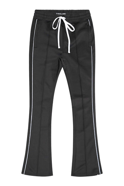 Men's Essential Solid Stacked Fit Flared Track Pants