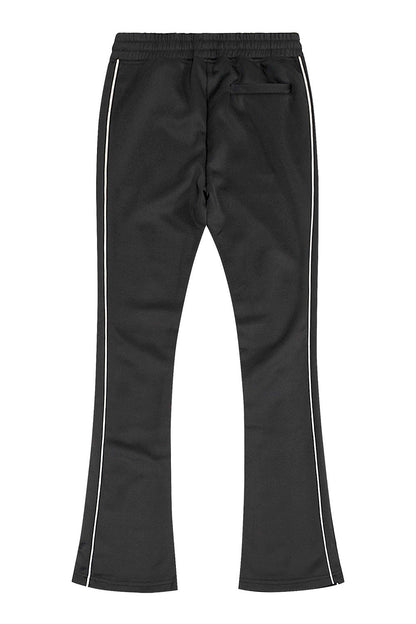 Men's Essential Solid Stacked Fit Flared Track Pants