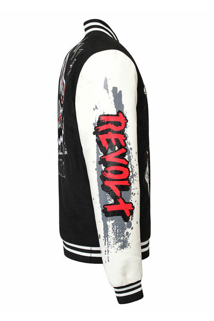 Patched Varsity Molton Jacket