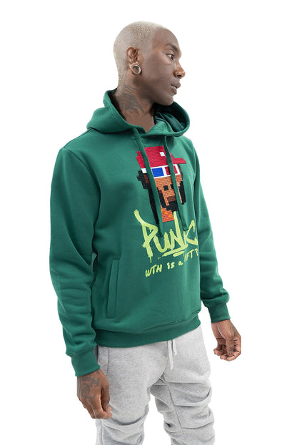 Punk 3D Lego Print Hoodie