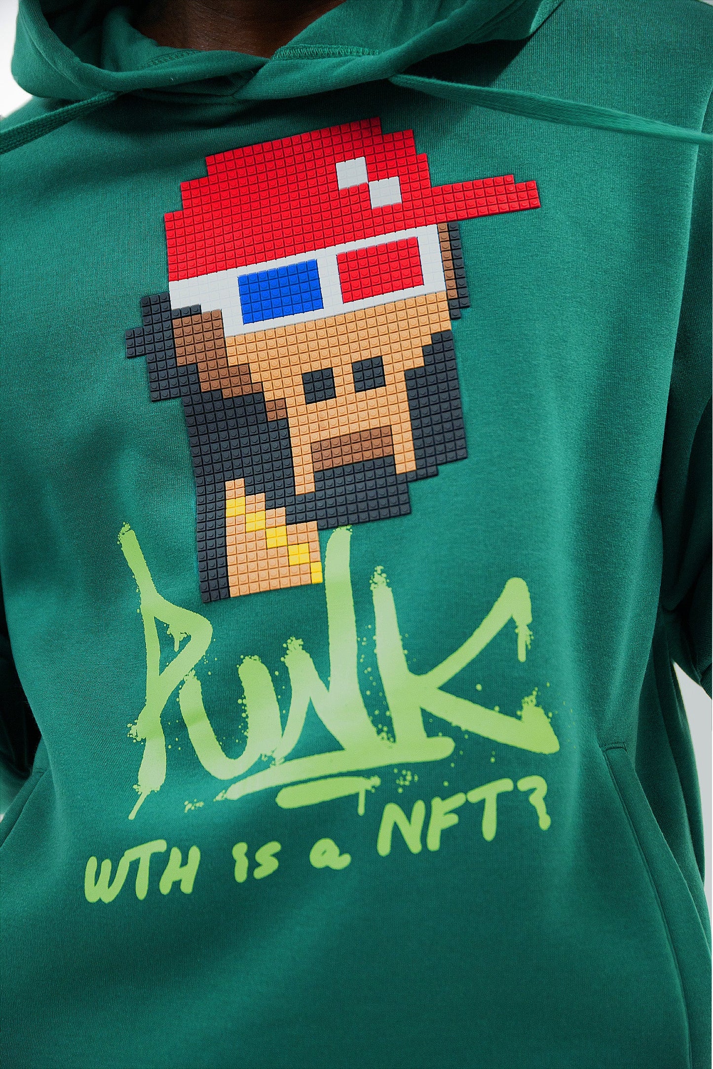 Punk 3D Lego Print Hoodie