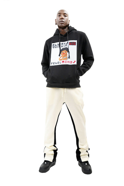 Men's Thinking Big 3D Lego Print Hoodie