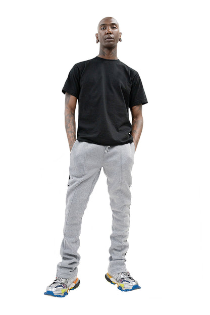 Men's Side Stripe Fleece Stacked Sweat Pants