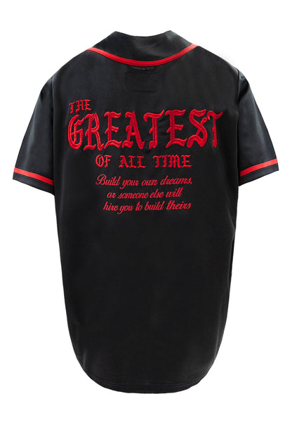 Men's The Goat Embroidered Baseball Jersey