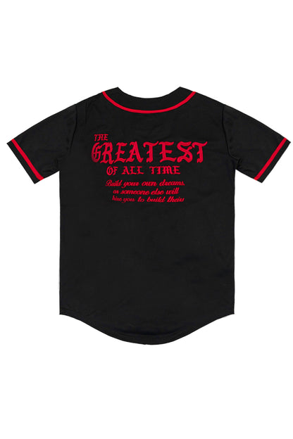Men's The Goat Embroidered Baseball Jersey