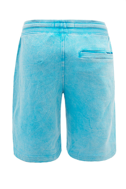 Men's Wild Baller Chenille Patch Acid Washed Graphic Fleece Shorts