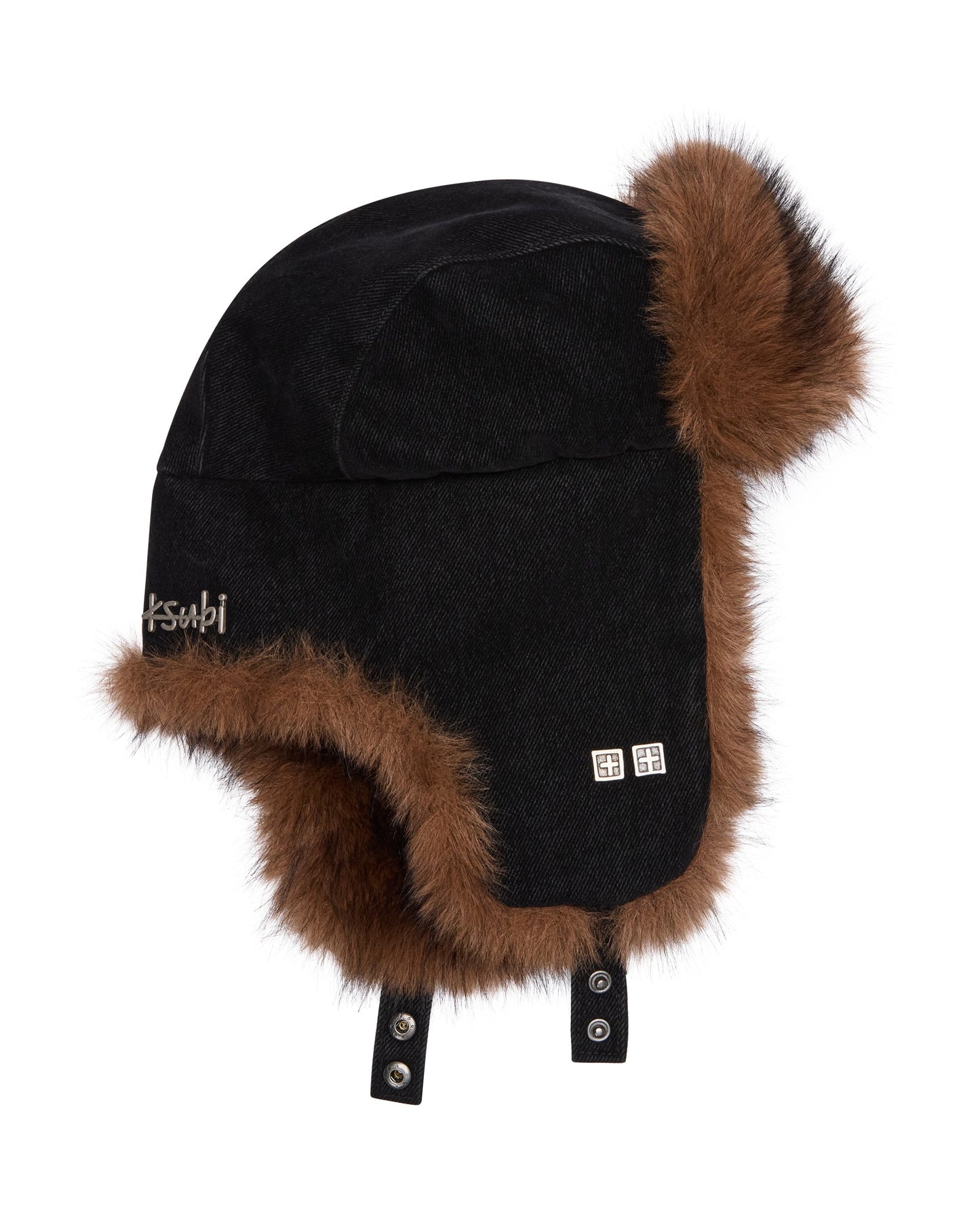 TRAPPER HAT FLOCKED BLACK