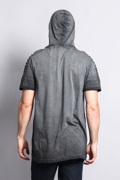 Surface Dyed Hooded T-Shirt