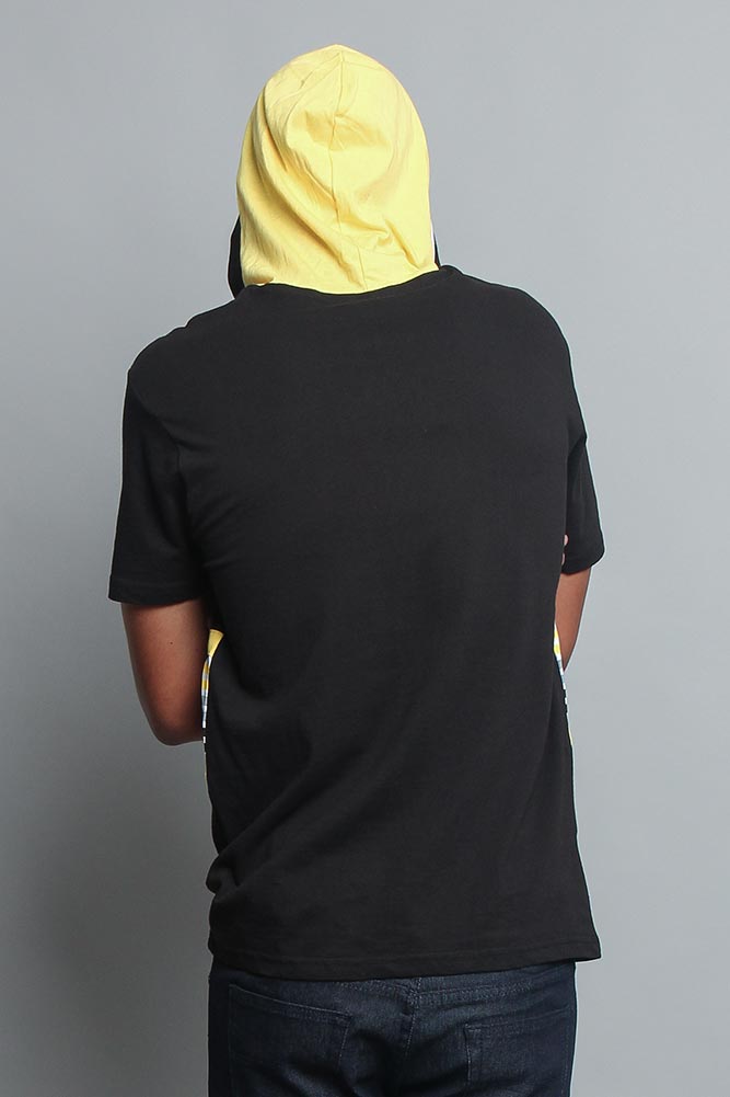 Tri Colored Hooded T-Shirt