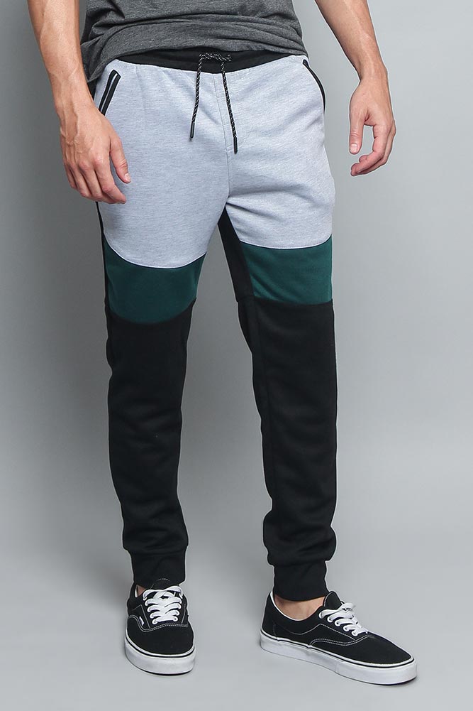 Tri Color Blocked Sweat Pants
