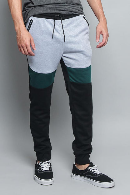 Tri Color Blocked Sweat Pants