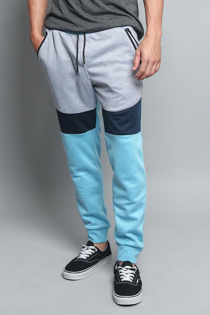 Tri Color Blocked Sweat Pants