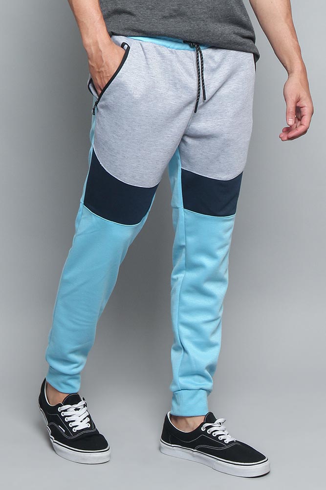 Tri Color Blocked Sweat Pants