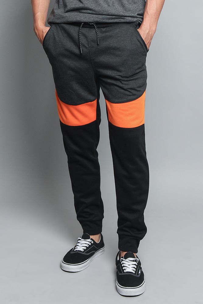 Tri Color Blocked Sweat Pants