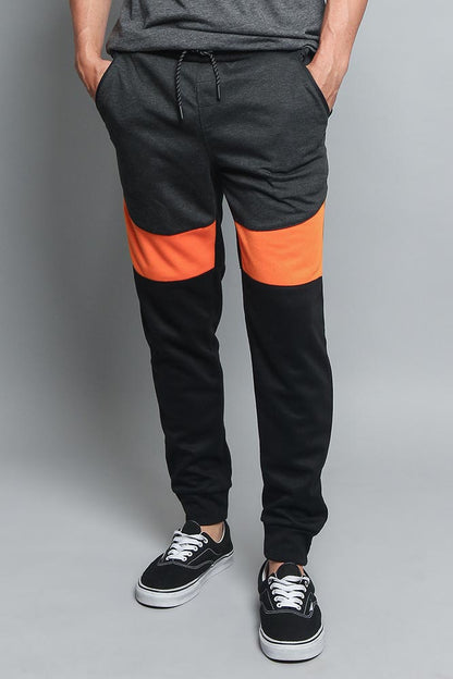 Tri Color Blocked Sweat Pants