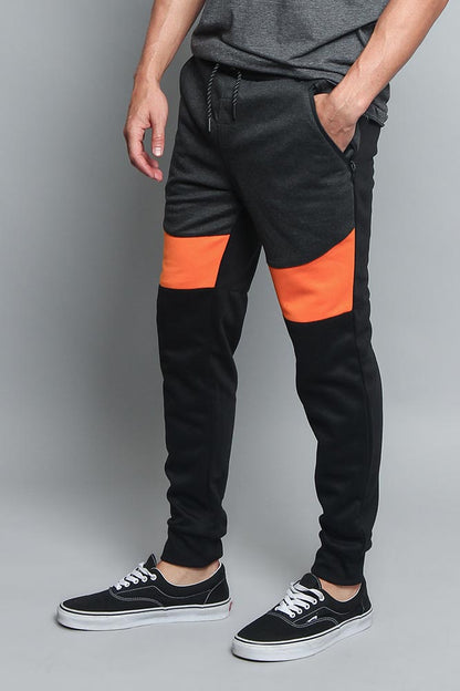 Tri Color Blocked Sweat Pants