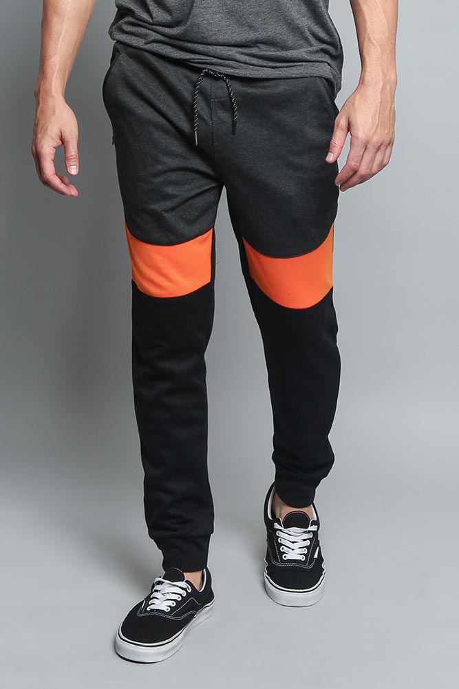 Tri Color Blocked Sweat Pants