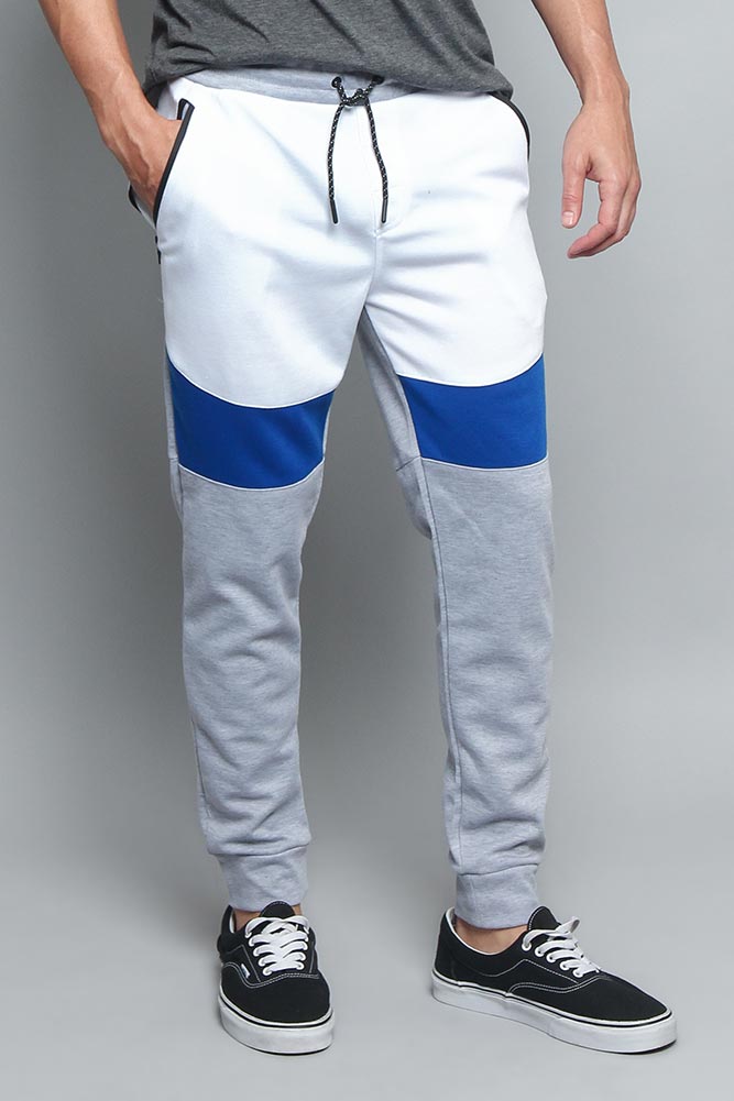 Tri Color Blocked Sweat Pants