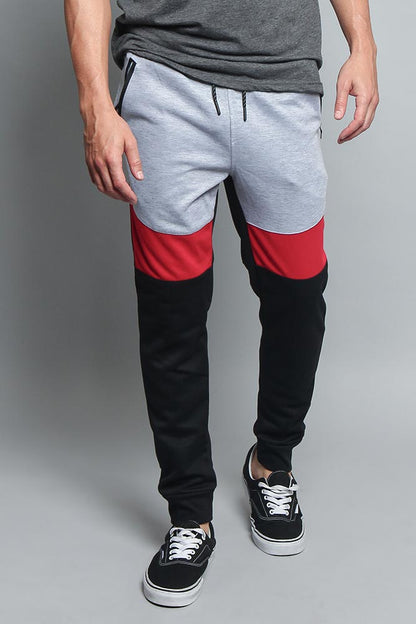 Tri Color Blocked Sweat Pants