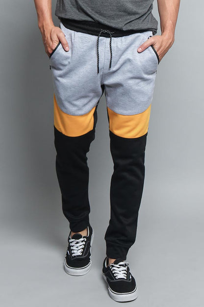 Tri Color Blocked Sweat Pants
