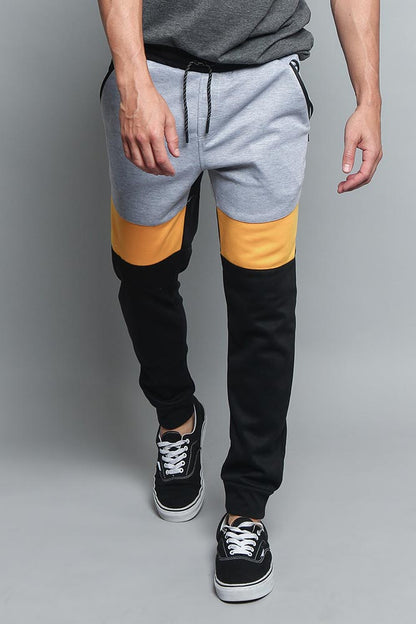 Tri Color Blocked Sweat Pants
