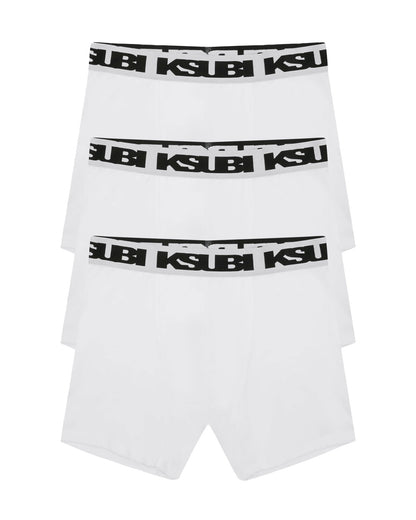 ROYALTY BOXER BRIEF 3 PACK WHITE