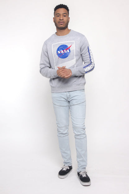 Nasa Texture Welding Fleece Crewneck