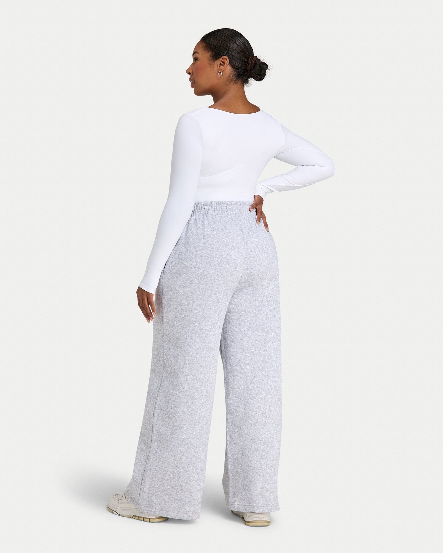 Womens Essential Dual Wear Long Sleeve Top