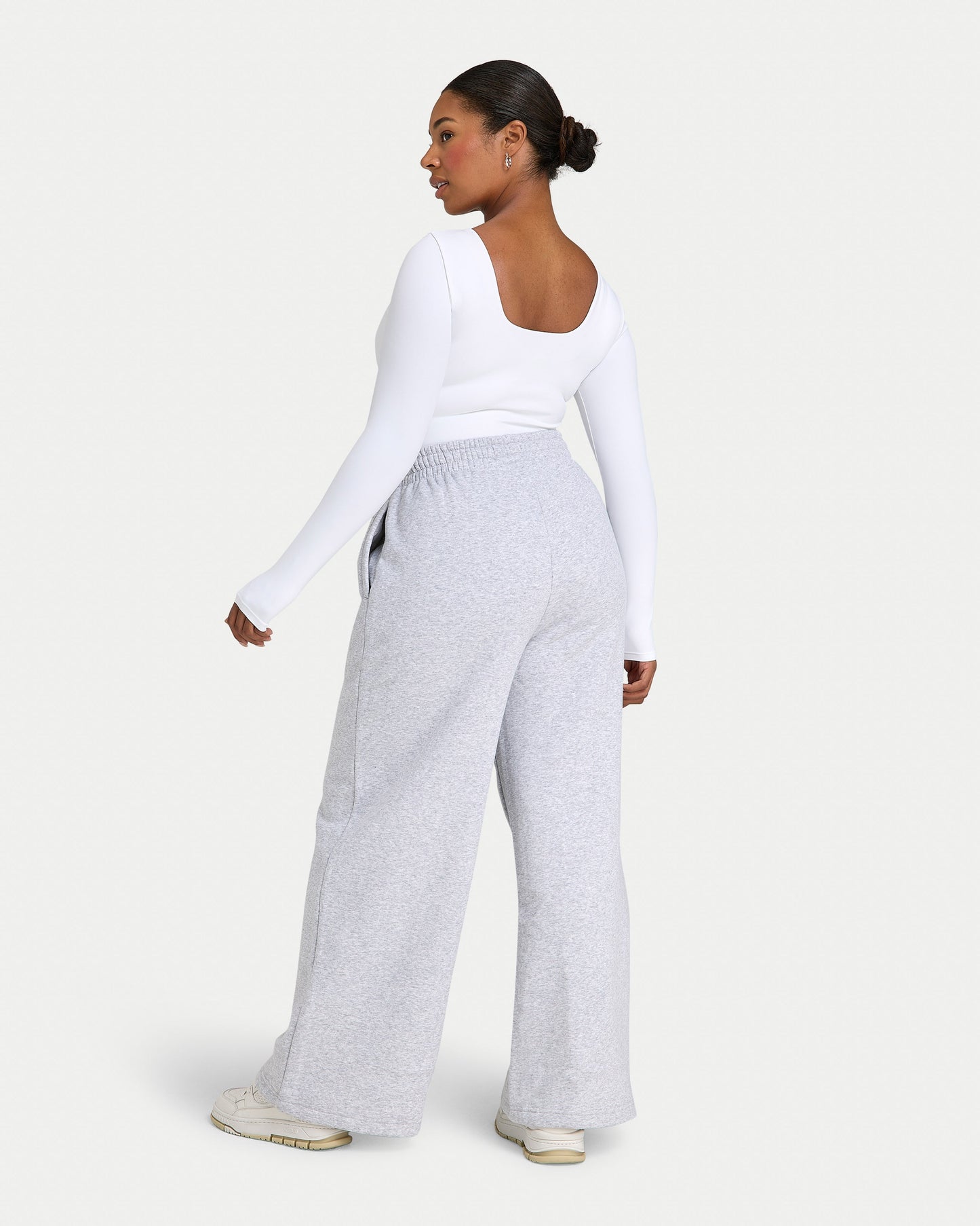 Womens Essential Dual Wear Long Sleeve Top