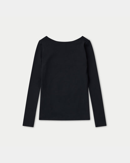 Womens Essential Dual Wear Long Sleeve Top