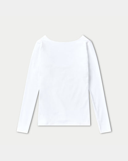 Womens Essential Dual Wear Long Sleeve Top