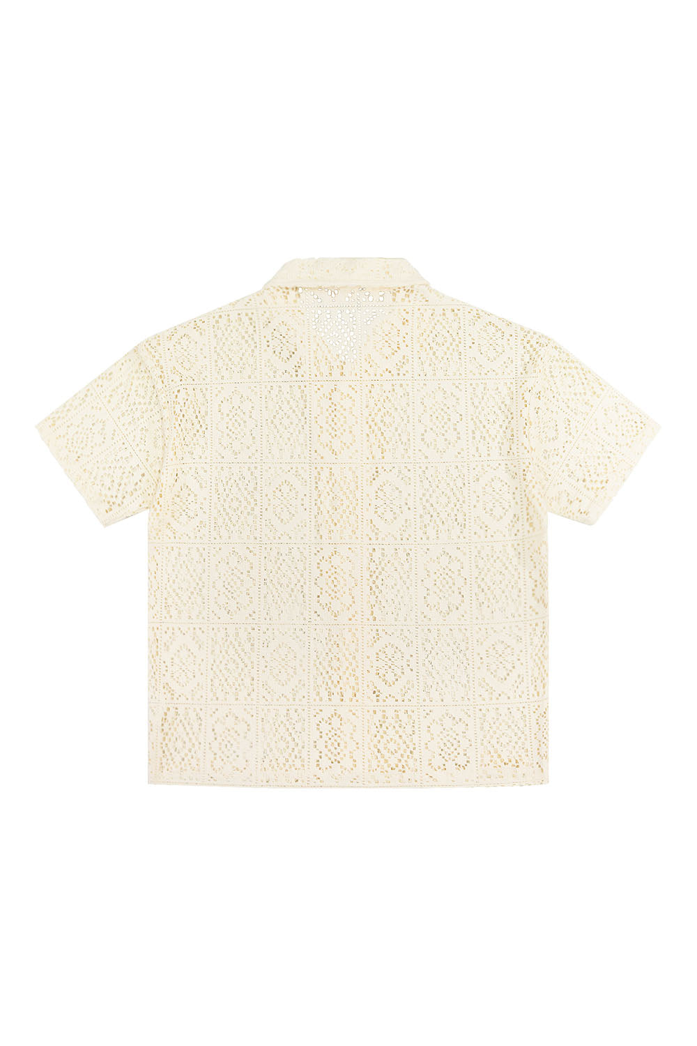 Crochet Knit Sweater Shirt