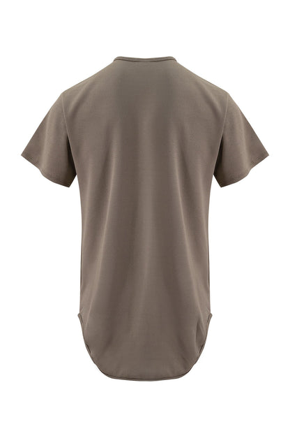 Men's Essential Scallop Round Hem T-Shirt