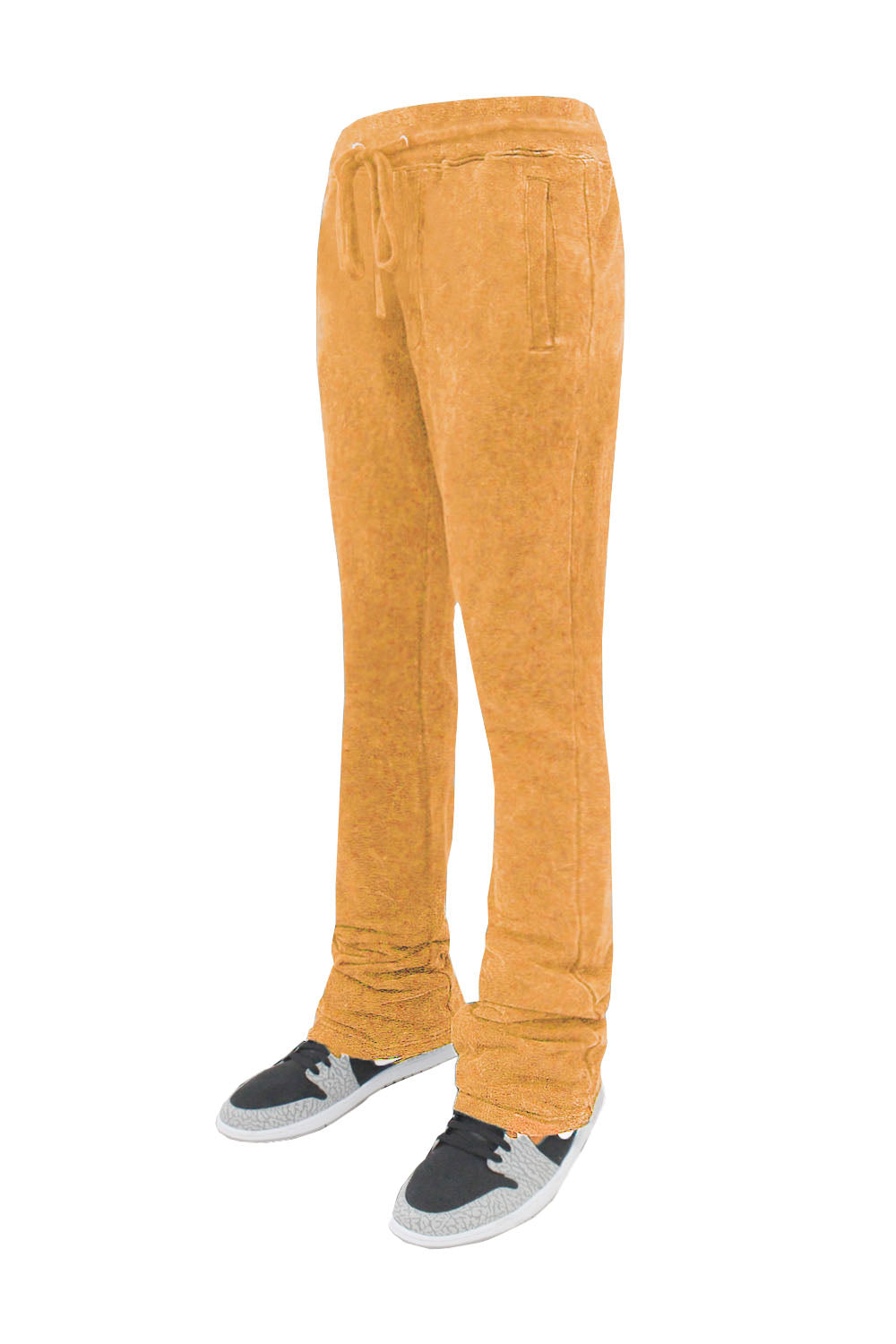 Men's Acid Washed Stacked Fleece Sweat Pants