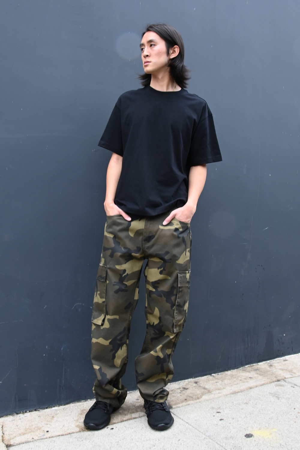 Baggy Fit Cargo Camo Pants