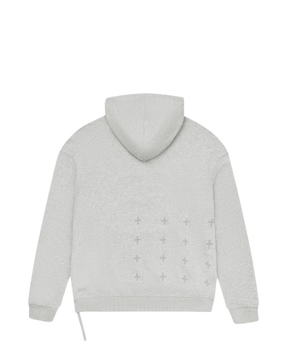 4 X 4 BIGGIE HOODIE GREY MARLE