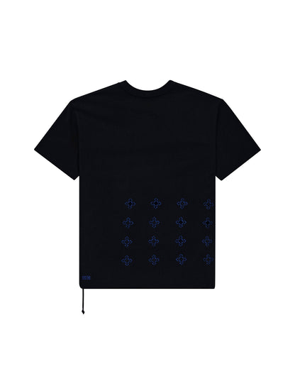 4X4 PAISE BIGGIE SS TEE COBALT BLACK