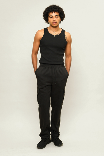 Fleece Heavyweight Cargo Sweat Pants
