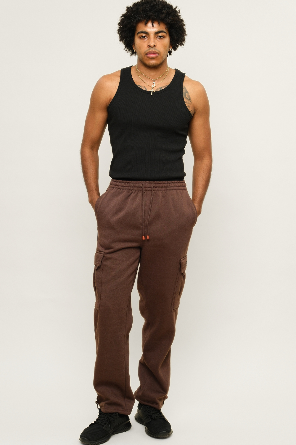 Fleece Heavyweight Cargo Sweat Pants