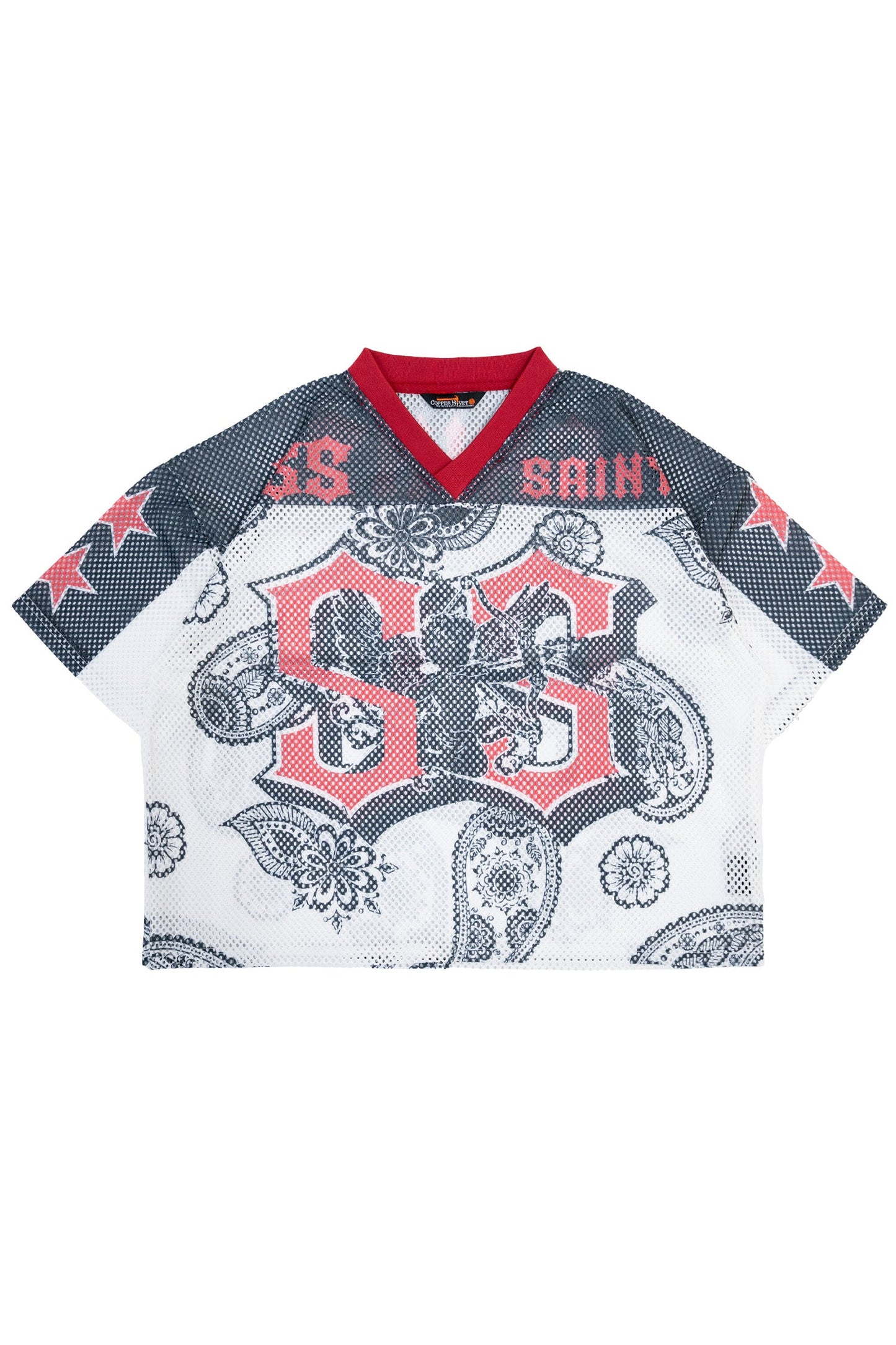 Men's Oversized Mesh Saint Top