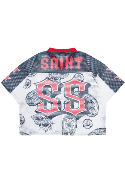 Men's Oversized Mesh Saint Top