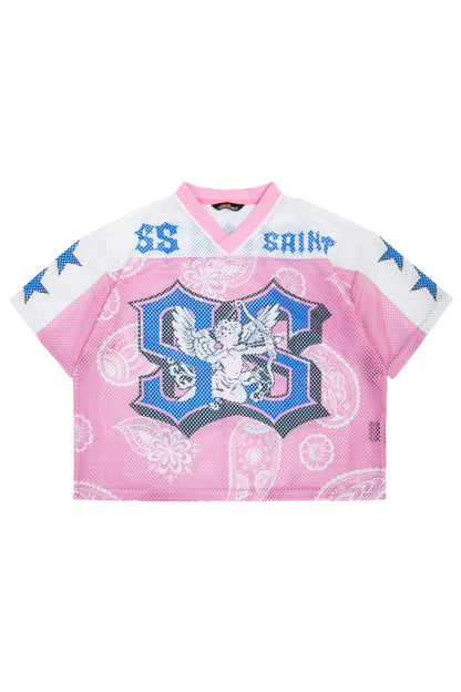 Men's Oversized Mesh Saint Top