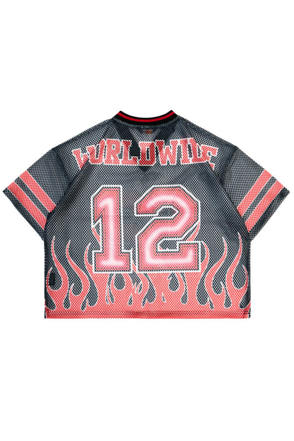 Men's Oversized Mesh Flame Top