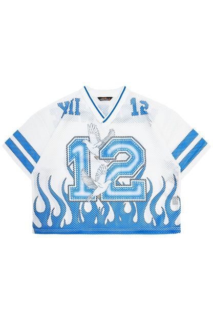 Men's Oversized Mesh Flame Top