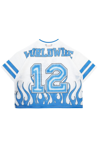 Men's Oversized Mesh Flame Top