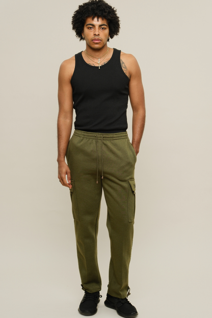 Neon Fleece Heavyweight Cargo Sweat Pants