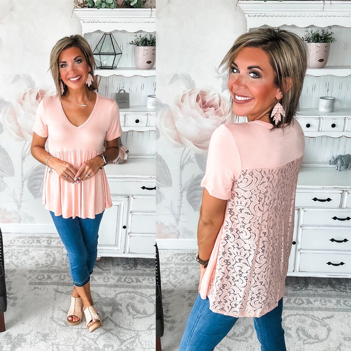Just Look Back Babydoll Top