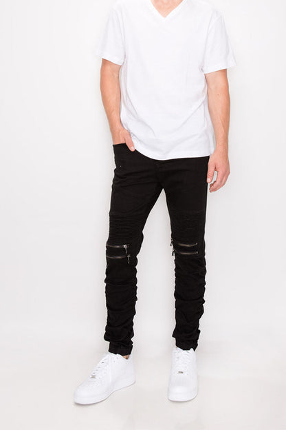 Twill Stacked Jogger Pants