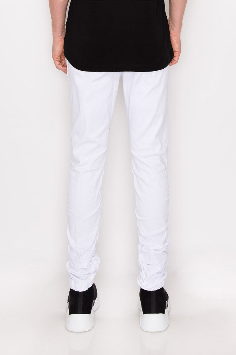 Twill Stacked Jogger Pants